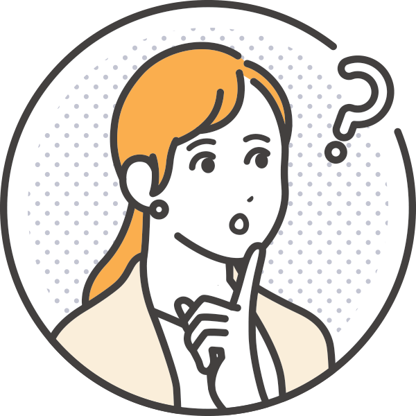 悩む女性のイラスト